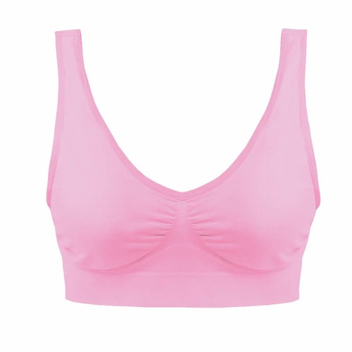 Womens Seamless Comfort Non-Wired Unpadded Bra Stretch Crop Top - Picture 8 of 38
