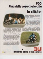 advertising Pubblicità- DUCATI 900 SPORT DARMAH-1979 MAXIMOTO MOTOITALIANE EPOCA
