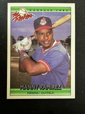 1992 Donruss Rookies Manny Ramirez RC Rookie Card 98 Cleveland 