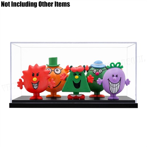 US 26cm L Perspex Acrylic Clear Display Box Case Plastic Base Dustproof Big Size - Picture 7 of 12