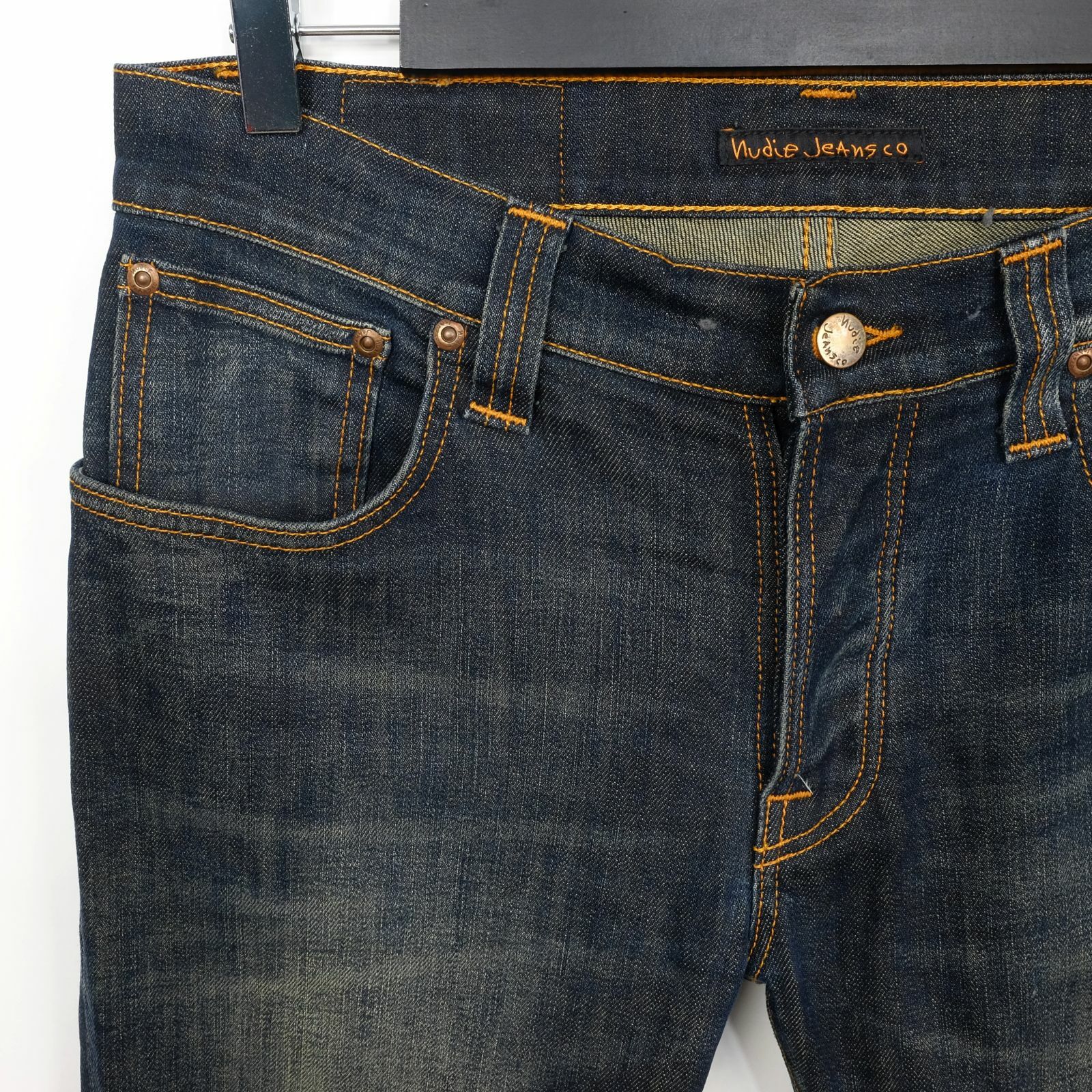 NUDIE JEANS GRIM TIM WORNIN PEPPER W32 