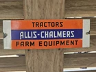 VINTAGE ALLIS-CHALMERS PORCELAIN SIGN TRACTORS FARM EQUIPMENT JOHN DEERE KUBOTA