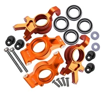 GPM For Traxxas OVERSIZE KNUCKLE ARMS For 1/5 X MAXX 4X4 6S/8S #TXM2122L -ORANGE