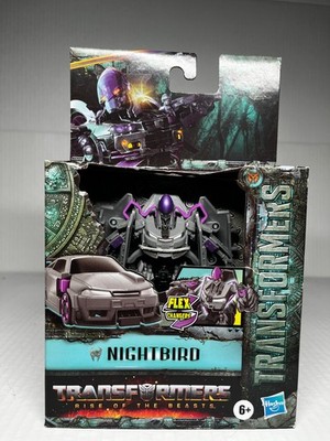 Transformers Rise of the Beasts Flex Changer Nightbird Action Figure