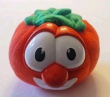 1998 Fisher Price Veggie Tails - Bob The Tomato 4" Stuffed Plush Toy RARE SCARCE