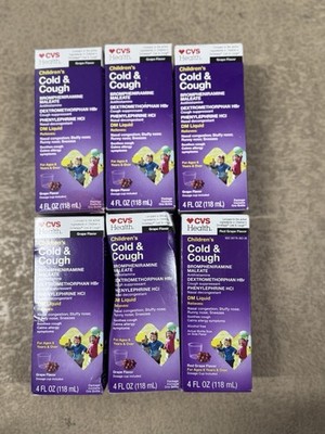 CVS Children s Cold & Cough DM Liquid 2 x 4 Fl Oz Exp 11/26 Compared Dimetapp