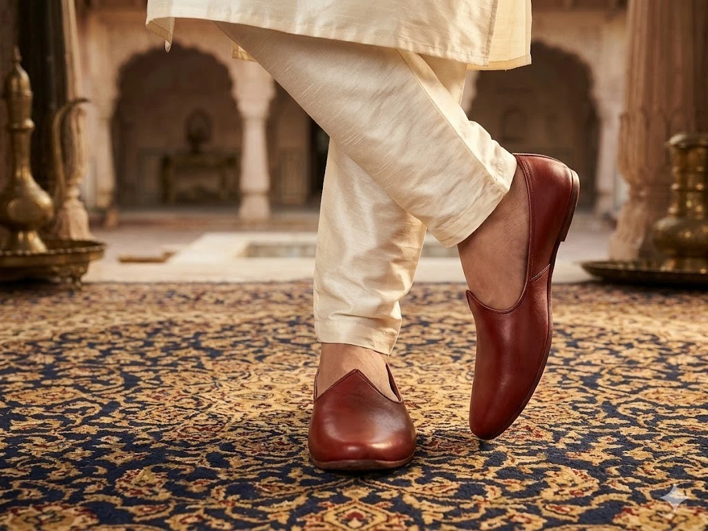 Shoes Indian Men Wedding Leather Handmade Jutties Mojaries Khussa Flat US 8/9
Opens in a new window 