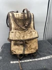 antique vintage leather pony hide backpack military pony ww1 satchel swiss bag