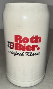 Vintage ROTH BIER 1L Stoneware Beer Mug Germany READ