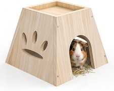 Guinea Pig Hideout, Cute Guinea Pig House,Sturdy Small Animal House with Large