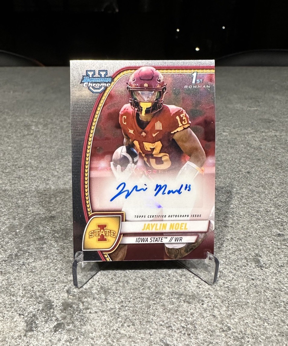 2024 Bowman Chrome U - Jaylin Noel 1st Bowman Chrome Auto #PA-JNO - Texans