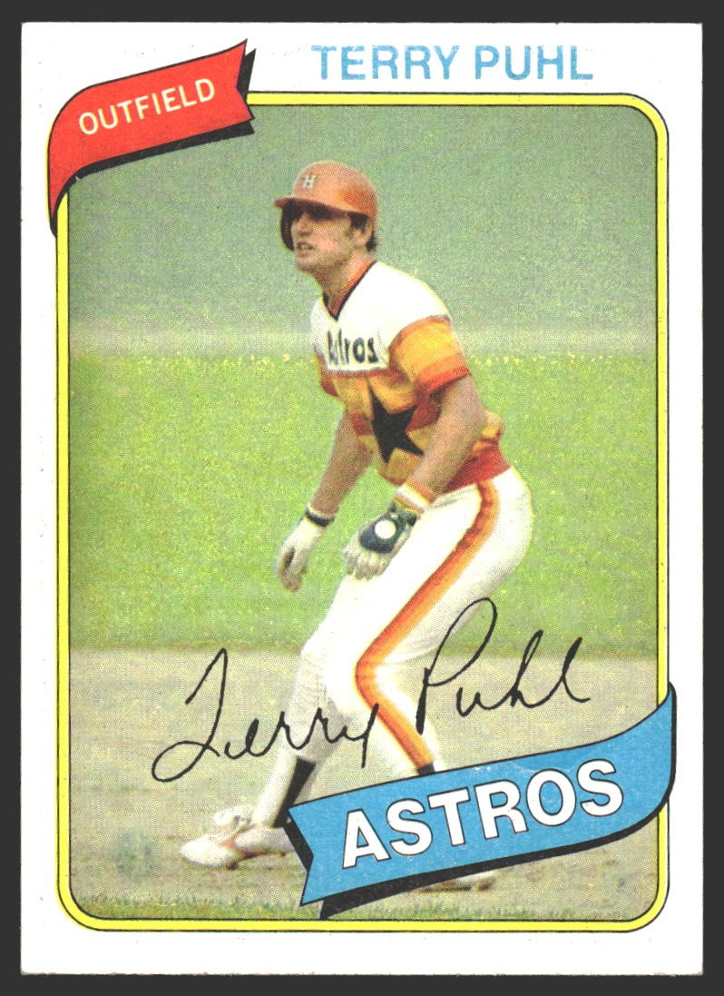 Terry Puhl #147 1980 Topps Houston Astros