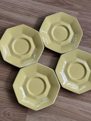 Nikko Classic Collection Octagonal Saucers Set 4 -6 1/8  Japan