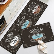 Anti Fatigue Cushioned Kitchen Mats Sets 2 Piece PVC Waterproof Kitchen Rugs Run