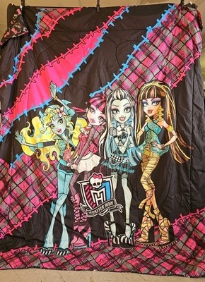 VTG Monster High Double Sided Reversible Comforter Twin Bed 70'' x 84'' Ghouls