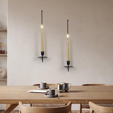 Candle Sconces Wall Decor Set Taper Candle Sconces for Dining Fireplace Weddings