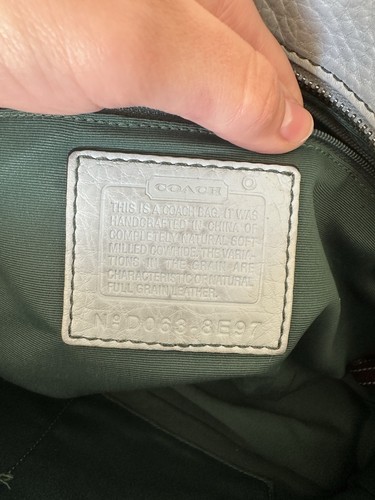 Vintage Coach Chelsea Satchel, RARE Robin’s Egg Blue , Silver Hardware - Picture 5 of 8
