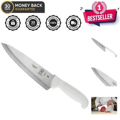 Precision Cutting with Ultimate White 8 Inch Chef's Knife - Razor Sharp Edge