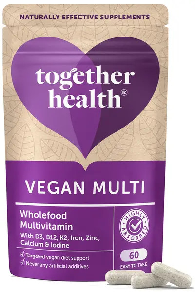 Together Health Together Vegan Wholefood Multivitamin Food Supplement 60 Caps - Image 4