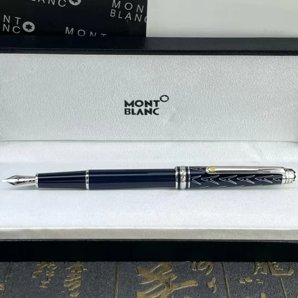 万宝龙豪华钢笔深蓝色经典全新带盒 — 第 2/4 张图片