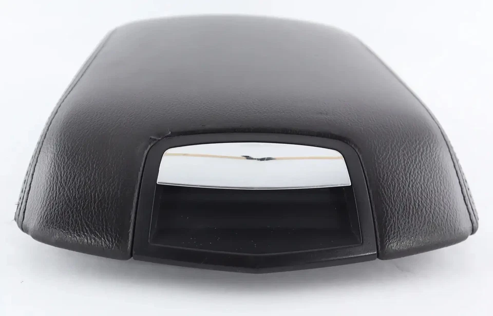 Apoyabrazos tapa de almacenamiento consola trasera Lincoln MKT 10-19 SEGUNDA FILA cuero negro Foto 3 de 4