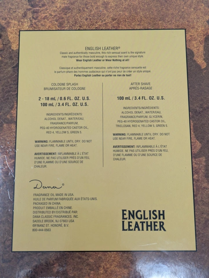 English Leather by Mem Oil Fragrance Gift Pack By Dana-New Vintage - Image 4 of 4