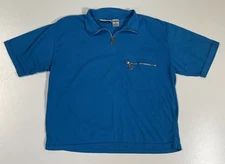 Vintage Gitano 1/4 Zip Shirt Sz M Boxy Cropped Preppy Mallcore 90s