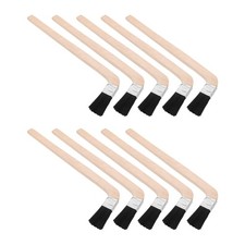 10pcs Radiator Paint Brush: 1" Long Handle Curved Design for Behind Pipes -