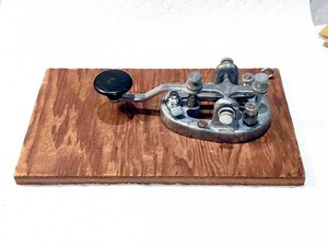 Speed-X Morse Code Chrome Plated Telegraph Key