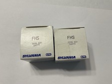 2 SYLVANIA FHS TUNGSTEN HALOGEN PROJECTOR LAMPS 300W 82V New Old Stock NOS
