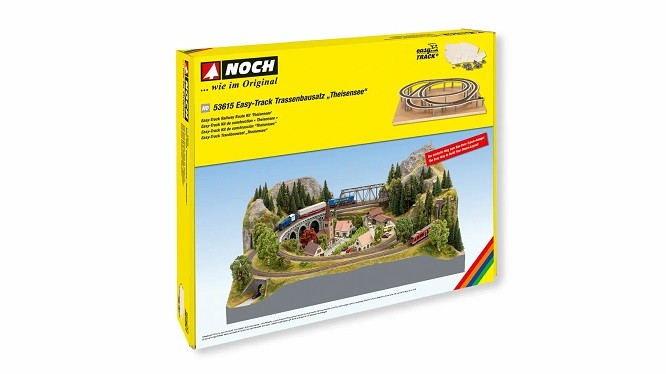 Noch 53615 - 1/87 / H0 Easy-Track Track Construction Kit ""Theisensee"" - New