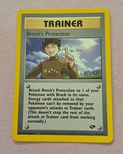 Trainer Brock’s Protection 1stEdition Rare 101/132 Gym Challenge on eBay