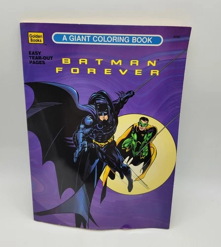 Vintage 1995 Batman Forever Golden Coloring Book New Unused