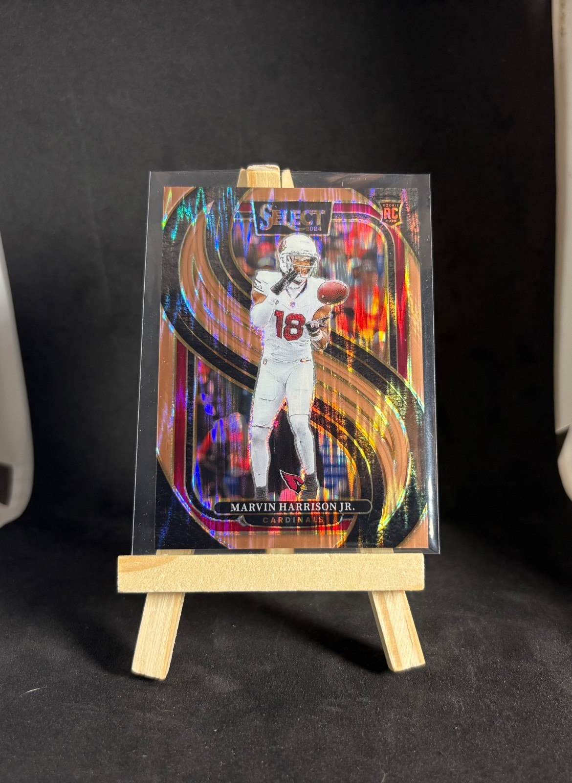 2024 Panini Select Marvin Harrison Jr. (RC) #115 Copper Prizm Shock /299