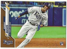 2020 Topps Update JOHNNY DAVIS Insert GOLD #1027/2018 Parallel Card RAYS RC