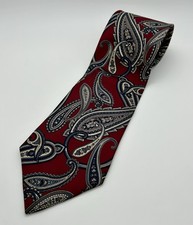 Christian Dior Red Design Tie Made In USA