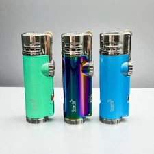 Scorch Torch 61637 Quad Jet Flame Refillable Lighter w/ Butane Gas – Cigar Torch
