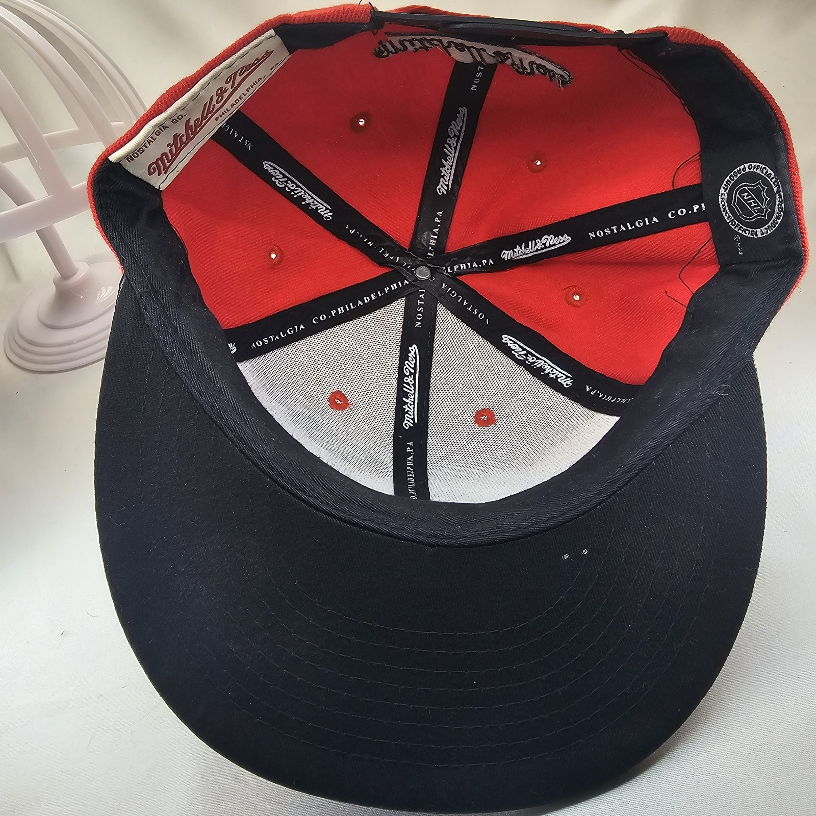 Mitchell & Ness New Jersey Devils Snapback Hat Fa… - image 6
