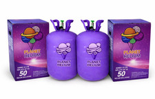 Double Jumbo 13L Planet helium disposable helium gas canisters.