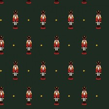 1/2 Yard Christmas Fabric - Toy Nutcracker Green by Michael Miller