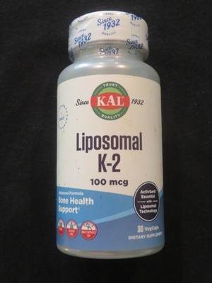 KAL Liposomal K-2 100 mcg Bone Health Support 30 VegCaps