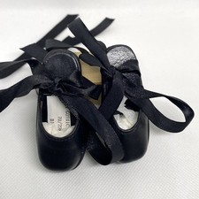 Monique Doll Shoes Gothic Ballerina Fit SD BJD 70/29mm Black