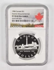 1984 PF70 UCam Canadian $1 Silver Dollar Toronto Sesquicentennial NGC *0863