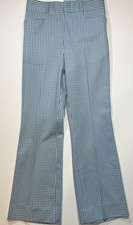 Vintage 60s 70s Vintage Talon Zip Slacks Pants Blue Men  s Waist 30 Inseem 30.