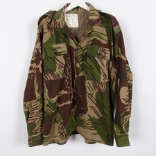 Vintage Rhodesian Adro Camo Brush Stroke South Africa Shirt Shacket Large 80s