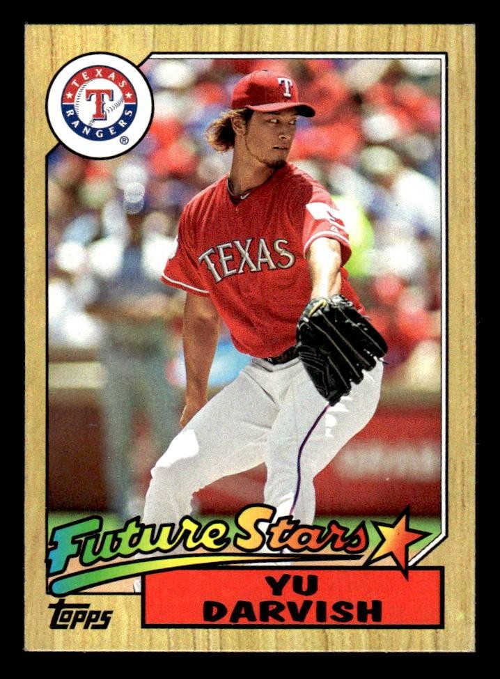 2012 TOPPS UPDATE YU DARVISH TM-112 MINT 1987 TOPPS MINIS RC TEXAS RANGERS