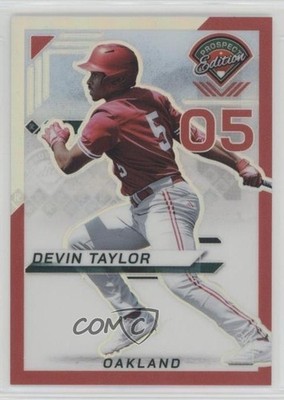 2025 Panini Prospect Edition Red Prizm 128/199 Devin Taylor #88 2o7