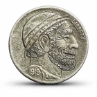 Antique VTG 1919 Hobo Nickel Old Original Uncleaned High Grade Carving