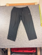 Vintage Nike Sweatpants Y2k Embroidered Swoosh Black Men's L