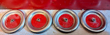5 SALE SET 40'S 3" STEEL WHEELS A.C. GILBERT ERECTOR SET NICKEL W/RED CENTER